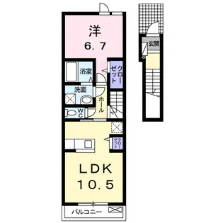 ラビリア【2階】の間取り