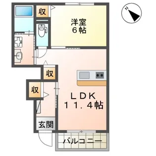 L’ETOILE【1階】の間取り