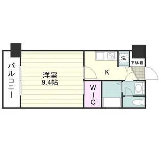 RJR上荒田【0703号室】の間取り