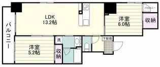 SーFORT鹿児島BLOSSOM【0203号室】の間取り