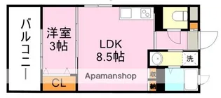LEAD IN AIS鹿大前【1階】の間取り