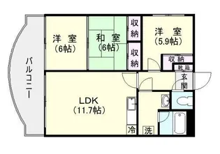 サンモール【3階】の間取り