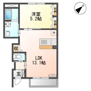 メゾンシルヴィア【102号室】の間取り