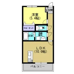 URBAN・U(アーバン・ユウ)【1階】の間取り