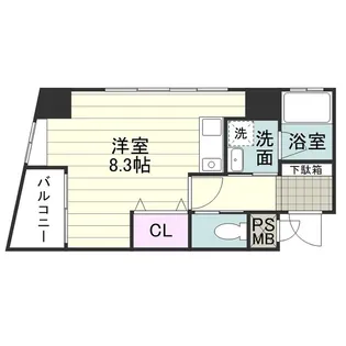 フォーチュネイト高麗【0403号室】の間取り