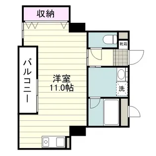 プライムコート上荒田【0202号室】の間取り