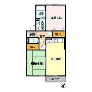 コンフォール里音【1階】の間取り