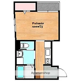 シャトーアベニール【1階】の間取り