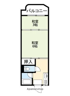 メゾン南国【3階】の間取り