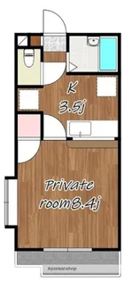 エスポワール山崎【307号室】の間取り