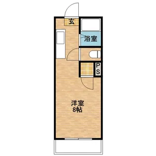 グランディオーズ宇宿【107号室】の間取り