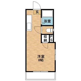 ロゼーヌ唐湊【301号室】の間取り