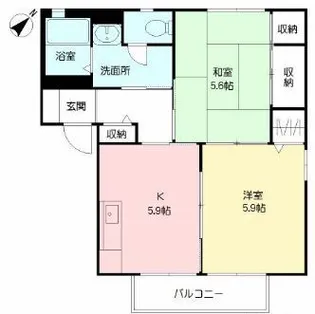 SOUTHERN.Q【201号室】の間取り