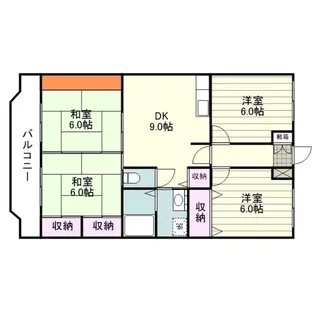 メルベーユ翔【0202号室】の間取り