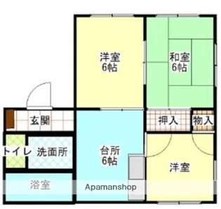 メゾンソリアード【1階】の間取り
