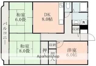 ツインパーク【4階】の間取り