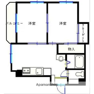 ファミールM【401号室】の間取り