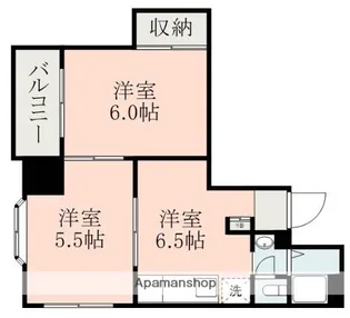 永秀ハイツⅢ【2階】の間取り