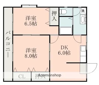 福永ビル5階建【502号室】の間取り