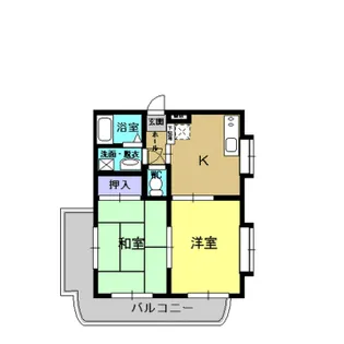 LA FORET FUKUMOTO【102号室】の間取り