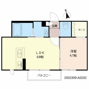リラフォート和田【202号室】の間取り