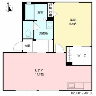 クローバー【1階】の間取り