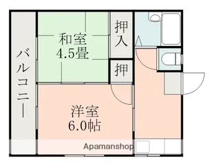 楠畑コーポ2【2階】の間取り