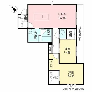 鹿児島県鹿児島市上福元町【アパート】の間取り