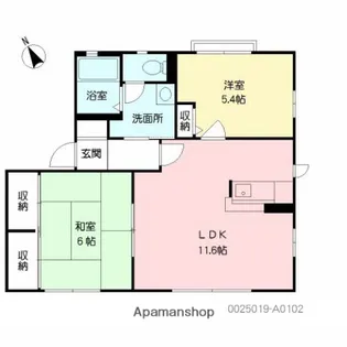 ボヌール・ユウ【1階】の間取り