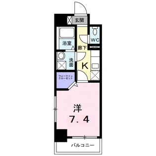 ルーカス 武之橋【6階】の間取り