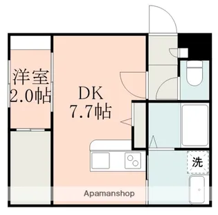 STEP ONE【201号室】の間取り