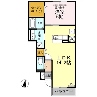 ルーチェ・アモン A棟【1階】の間取り