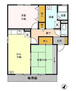 セジュールCHEZ MOI(シェモア)【1階】の間取り