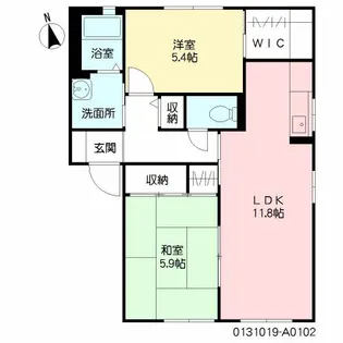 リフィージュ K【1階】の間取り