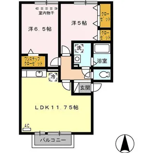 グランモアM&M【2階】の間取り