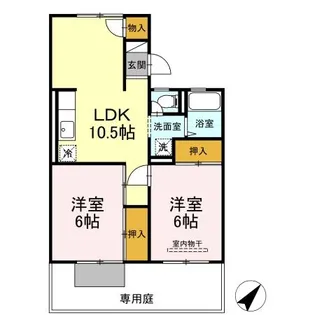 パークハウス【1階】の間取り