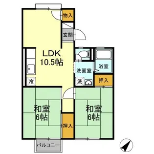 パークハウス【202号室】の間取り