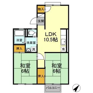 パークハウス【2階】の間取り