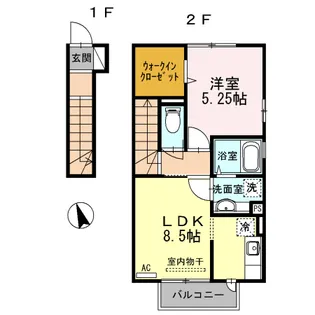 CASA ESPERANZA25【2階】の間取り