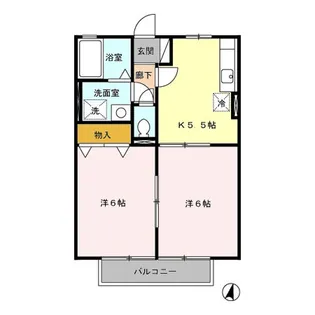 パストラーレ B棟【2階】の間取り