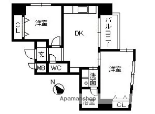 さくらヒルズ天公前【2階】の間取り