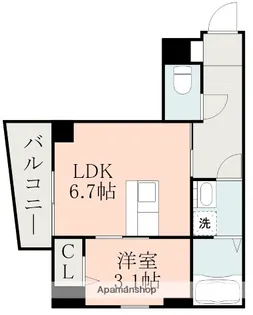 ソレイル鴨池【3階】の間取り