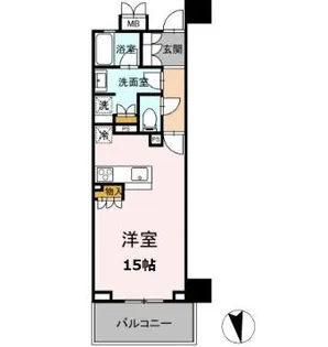 ザ・パークハウス 鹿児島中央タワー1209号【12階】の間取り