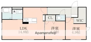 カルム(CALME)【2階】の間取り