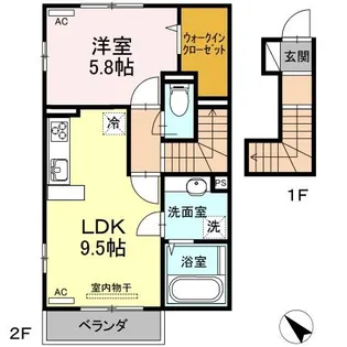 メゾン・ド・ケニー【2階】の間取り