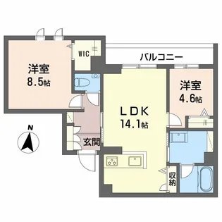 ゼーゲンハウス【3階】の間取り