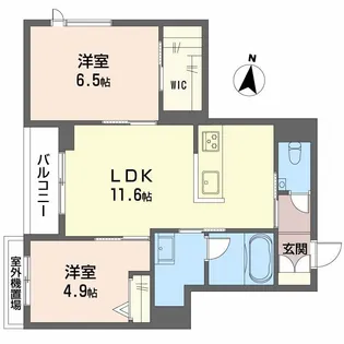 ゼーゲンハウス【3階】の間取り
