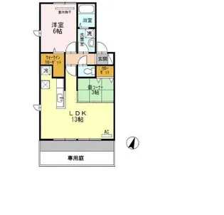 グラシュー【1階】の間取り