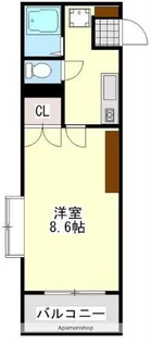 プレステージ上塩屋【1階】の間取り
