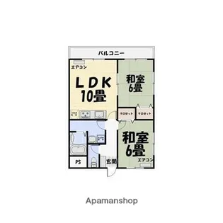 ベイサイドマンション【1階】の間取り